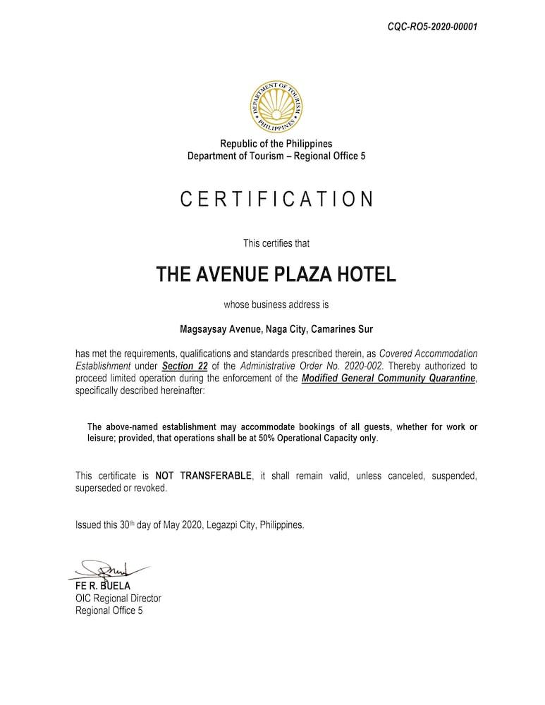 The Avenue Plaza Hotel Naga  Buitenkant foto